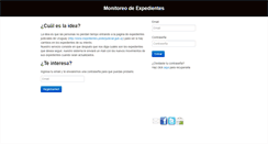 Desktop Screenshot of monitoreoexpedientes.com
