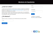 Tablet Screenshot of monitoreoexpedientes.com